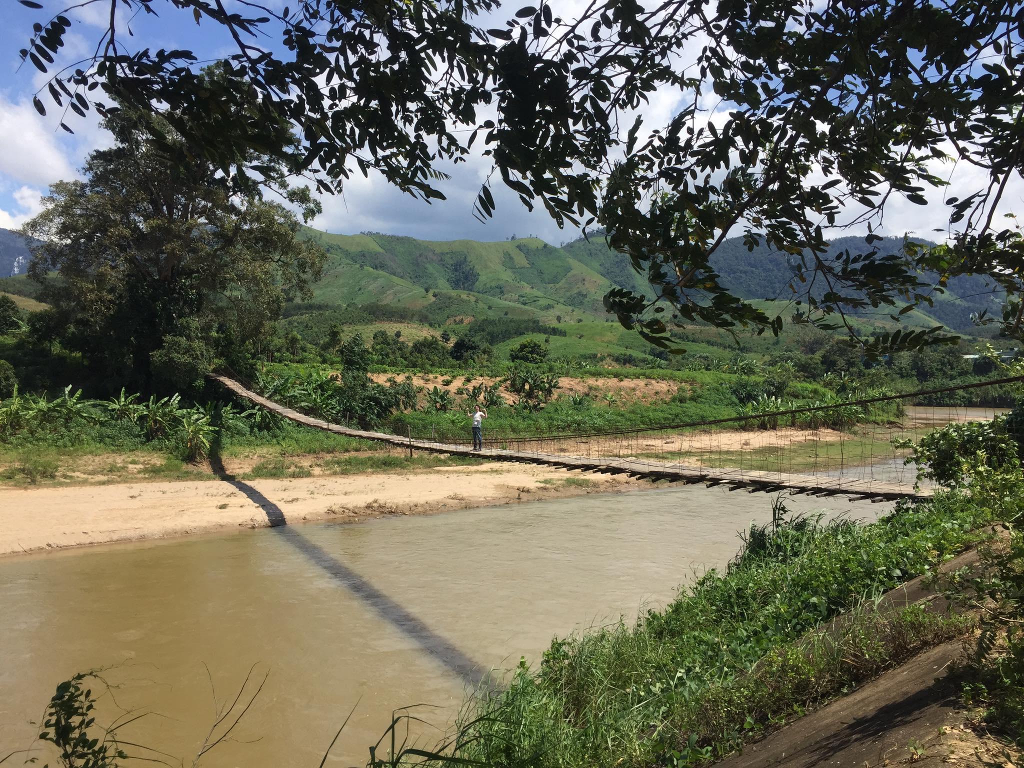 Small bridge in Buon Ma Thuot - Motorbike tour Vietnam