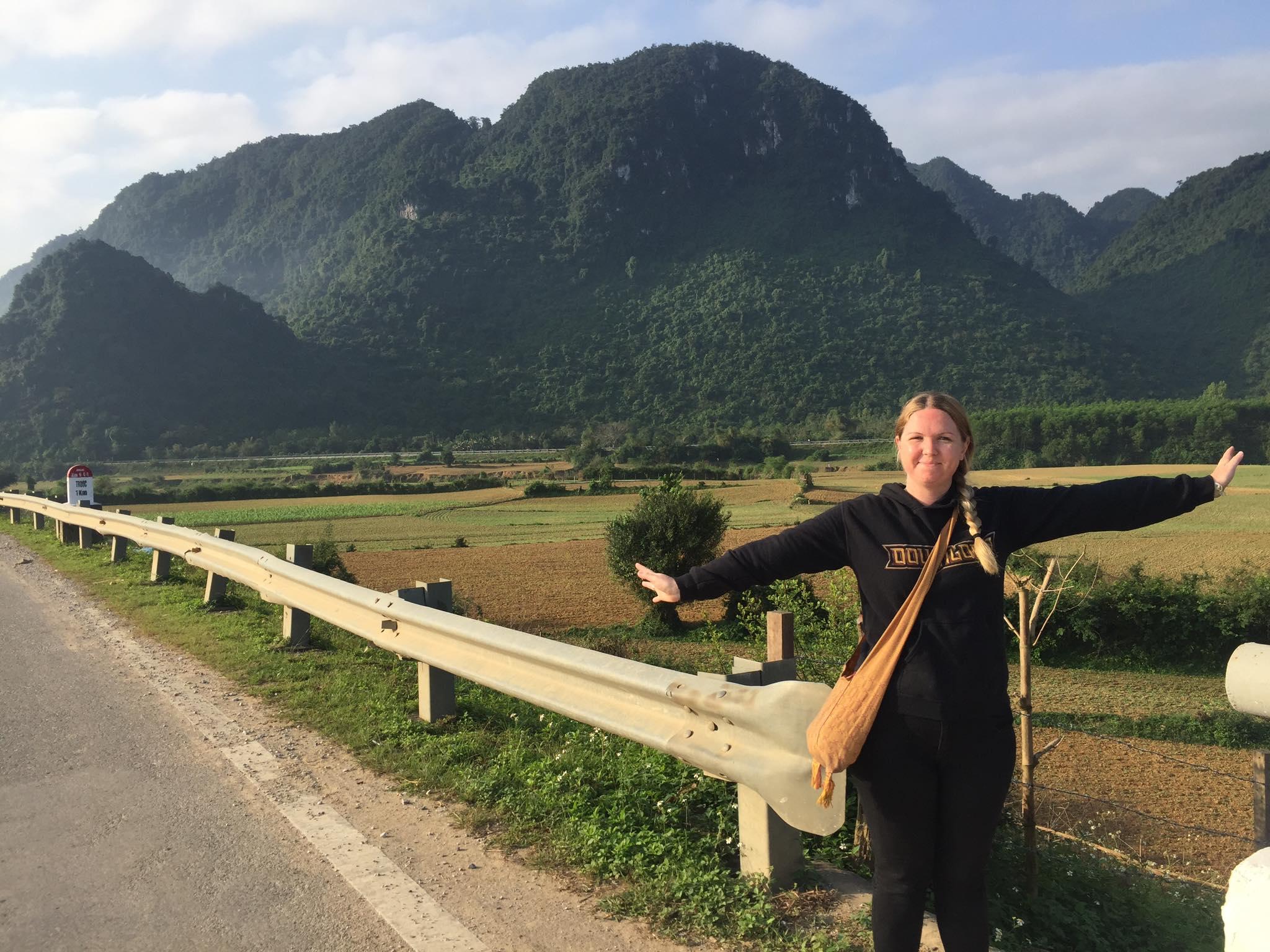 On the way to Phong Nha - Phong Nha motorbike tour